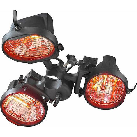 Chauffage de terrasse mural 3 x 500 W, 220 V - MONO