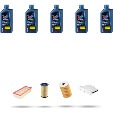 Kit tagliando 4 FILTRI e 5L OLIO compatibile con Seat Alhambra II (710 ,711) 2.0 TDI 100kw Dal 2010 (1/5)
