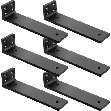6 Stück Schwerlast Regalwinkel 4x25cm Metall L-Halterung für Schwerlastregale