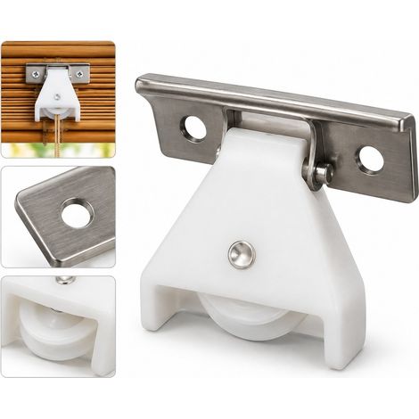 1 Pièce Galet de Verrouillage en Acier Inoxydable 304 Blanc, Dimensions 5.0×2.0 cm, Accessoire pour Store Bambou et Store Romain (1/5)