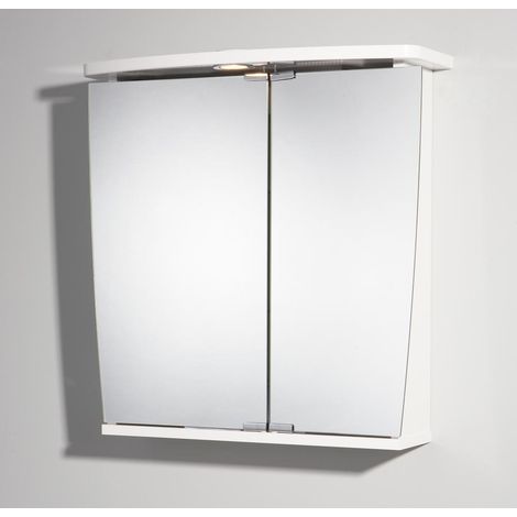 Spiegelschrank Numa LED weiss 58x59,5x22