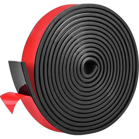 Bande Caoutchouc Adhesif 40mm2mm3m Autocollantes Rouleau Caoutchouc Plaque pour Joints Protection De Sol Anti-Vibration Antidérapant (25mm(B) x2mm(D) x3m(L)) (1/5)
