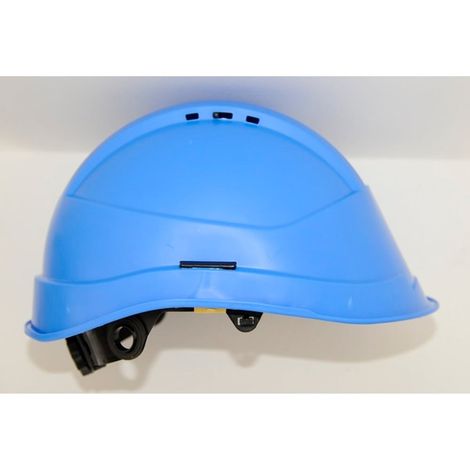 Casque de protection KARA ventilé visière courte - bleu - AUBOUEIX