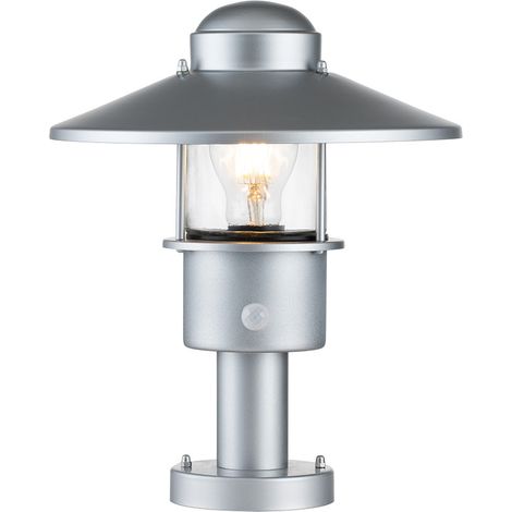 Elstead Klampenborg Lampada da esterno con piedistallo argento, IP44 (1/4)
