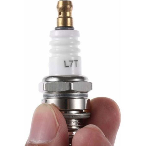 Bougie d'allumage l7t de Tronçonneuse et Débroussailleuse pour Moteur à Deux Temps,430/520 Accessoires Bougie,Accessoires pour scie (1/5)