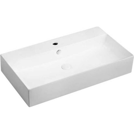 Primaster Waschbecken Keramik Orina 81 x 46,5 cm weiß