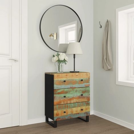 Buffet - Armoire de rangement Enfilade 60x33x75 cm Bois massif de récupération BV987611 - BonneVie (1/5)