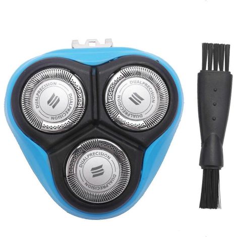 Replacement shaving head compatible with the Philips AT750 shaver, blue (1/5)