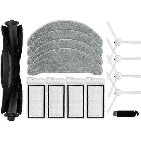 Pièces de rechange pour aspirateur robot XCLEA H30 Plus / H40 Plus : brosse latérale principale, filtre HEPA (1/4)