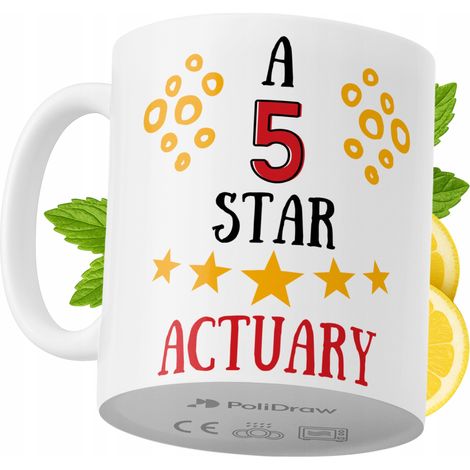 Lustige Kaffeetasse mit witzigem Textdesign für Aktuare – ideal für Geburtstage, Namenstage und Feiertage. Hochwertige Tasse für besondere Anlässe, ob im Büro oder zu Hause. Farbe: Weiß, 330 ml.