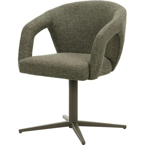 Polsterstuhl 60x62x80 Bouclé grün meliert LEON 02 (1/4)