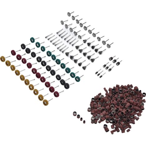 Lot de 423 manchons abrasifs pour ponceuse, disques de polissage, tambours et mandrins de ponçage (1/5)