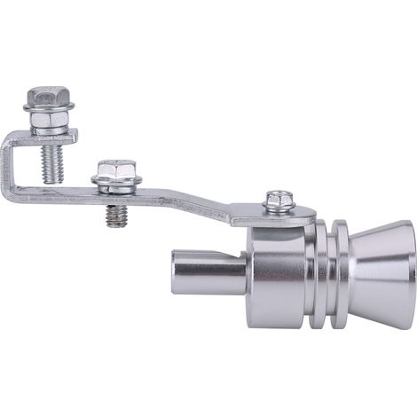 Sifflet d'échappement Turbo Sonore Argenté pour Voiture Silencieux Simulateur de Valve Blow Off Auto (1/3)