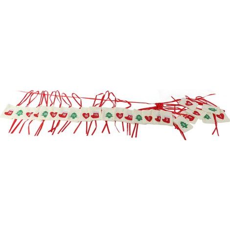 Calendrier de l'Avent Sac en Feutre Structure Fine Écologique Matériaux Réutilisables Déco de Noël (1/5)