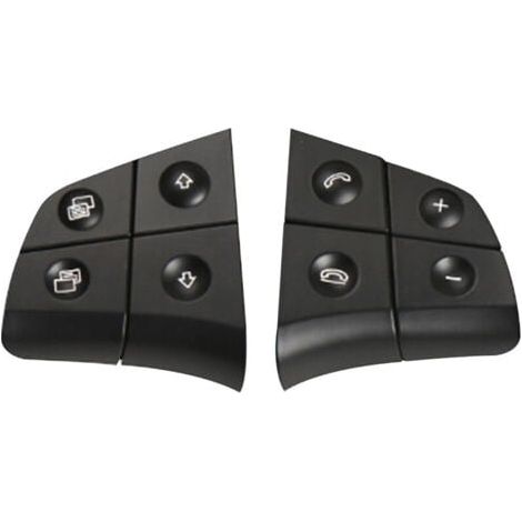 Remplacement du bouton de commande au volant pour Mercedes Benz W164 W245 W251 Ml Gl Br Class, noir, 4 boutons (1/5)