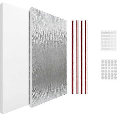 Kit d'isolation pour climatiseur de fenêtre : panneaux d'étanchéité en mousse, bloque les fuites de froid et de chaleur, coupe-froid toutes saisons (1/5)