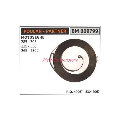 POULAN muelle de arranque para motosierra 285 305 335 336 365 5300 009799