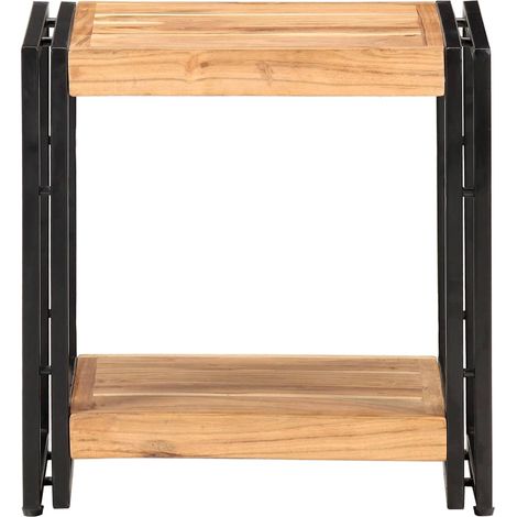 Maison Exclusive - Tavolino Laterale 40x30x40 cm in Legno Massello di Acacia (1/5)