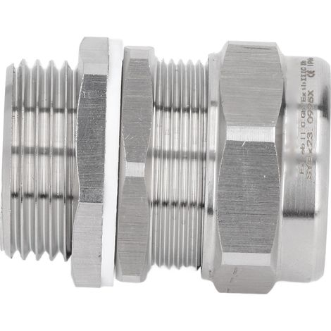 Presse-étoupe étanche IP66 à double joint en acier inoxydable 304, protecteur de presse-étoupe G1 M32 NPT 1 pouce (1/5)