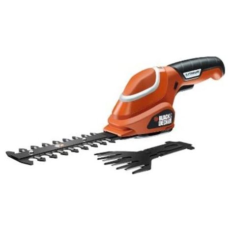 Kit de cortasetos inalámbrico Black and Decker, guantes y tijeras de jardinería (1/5)