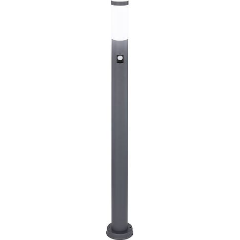 Außen Steh Lampe ANTHRAZIT Garten Bewegungsmelder Edelstahl Säulen Stand Leuchte V-TAC 8968