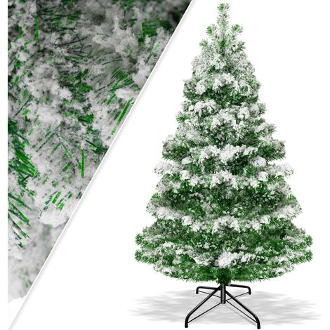 KESSER® Weihnachtsbaum künstlich Tannenbaum Edeltanne Spritzguss PE   210cm (Schnee)