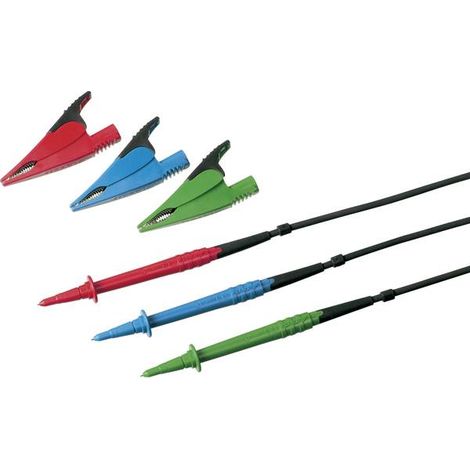 Fluke Kit di cavi di misura multicolore con 3 pinze a coccodrillo