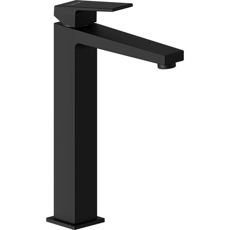 Vitra Minimax Square Tall Basin Mixer Tap - Matt Black (1/2)