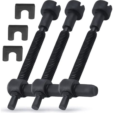 3Pcs Tendeur de Chaîne Vis de Réglage pour Husqvarna 61 66 266 268 272 281 288 162 181 281XP Compatible avec Jonsered 625 2077 Tronçonneuse Pieces Detachees Remplacer 501537101 (1/5)