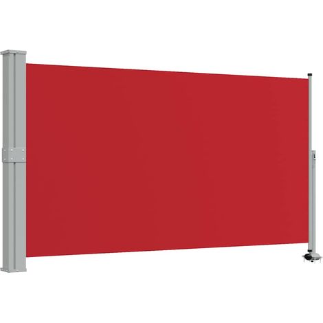 Tenda da Sole Tenda parasole Laterale Retrattile per Patio 140x300 cm Rossa (1/4)
