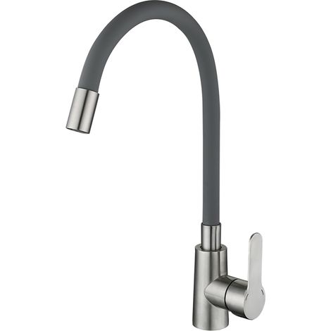 Grifo de cocina WEZER EKO41X-02G con caño flexible (1/2)