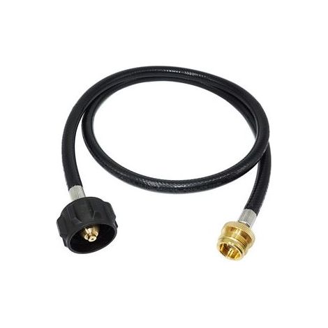 Tuyau propane 4 pieds et 6 pieds avec adaptateur QCC – Raccord flexible pour bouteille de gaz, conduite de remplacement pour barbecue ou chauffage extérieur (1/5)