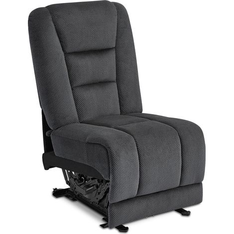 M MCombo Sofazubehör Ersatzteil Mittelsitz für Elektrisch 2 Sitzer Sofa 2S-7009/7009M2, Fernbedienung & Liegefunktion (Grau) (1/5)
