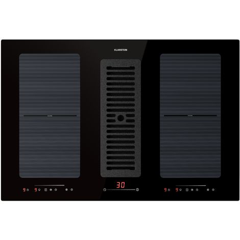 Klarstein Cocina de inducción con sistema de aire descendente + campana extractora 477 m³/h EEC A (1/5)