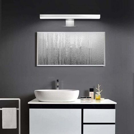 Éclairage miroir LED 2 en 1, éclairage salle de bain IP44, blanc neutre, éclairage coiffeuse, éclairage armoire 230 V, armoire à glace, éclairage apparent, éclairage à pince salle de bain, applique mu (1/5)