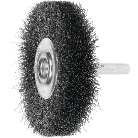 Lessmann Schaft-Rundbürste Stahldraht 0,20 mm, Bürsten-⌀xBesatzbreite: 70X16 mm