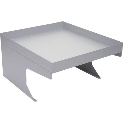 Garage riparo per robot tosaerba con fioriera HHG-786 37x60x70cm acciaio zincato grigio