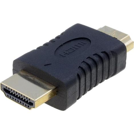 Adaptateur HDMI male vers HDMI Male noir
