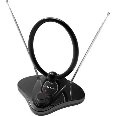 Antenna megasat dvb-t 30 v2 amplificatore 28 dB nera