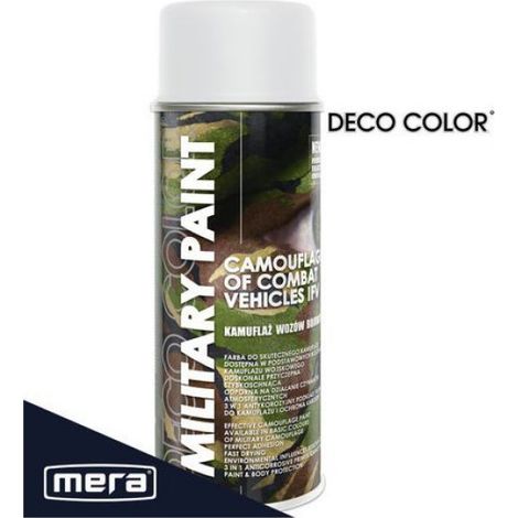 Peinture Spray - RAL9010 Blanc Mat - Antireflet Camouflage Militaire - Pour Équipement ASG Milsim et Rénovation - 400 ml