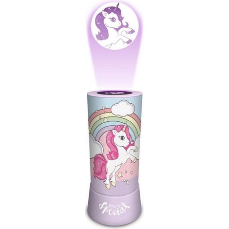 Veilleuse projecteur - Licorne - Rose - 19 cm (1/3)