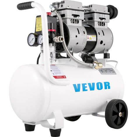 Compresseur d'air, fonctionnement silencieux, design portable, 25L 750W (1/2)