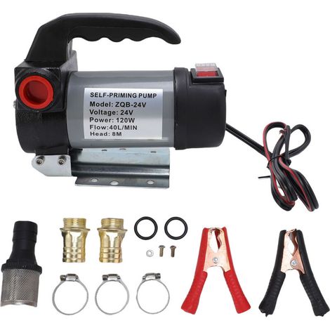 120W 40L/min fuel pump kit, pure copper motor, self-priming transfer for petrol stations (1/5)