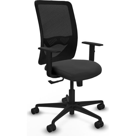 Silla de oficina piqueras y crespo Zulema negro soporte lumbar ajustable (1/2)