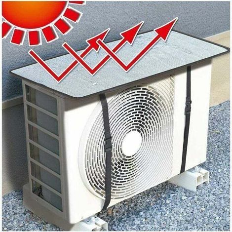 Extérieur Climatisation Couvercle De Pompe à Chaleur, Parasol 5mm D'épaisseur Feuille D'aluminium Anti-UV étanche étanche à La Poussière avec Boucle Convient pour L'unité AC (1/3)