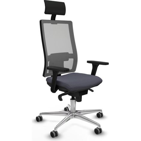 Piqueras y Crespo Silla de Oficina Gris Oscuro Moderna