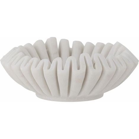 Bloomingville - Harmonia Bowl 17.5x6 cm - White Marble