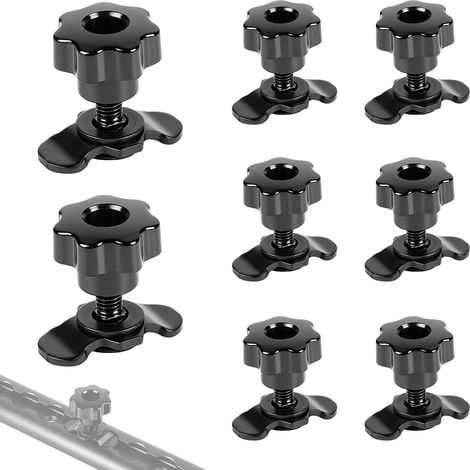 Lot de 8 raccords à vis pour rail aérien - M8 x 40 mm - Avec écrou (1/5)