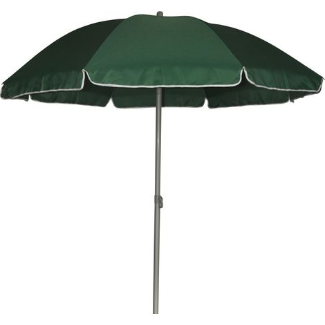 TrendLine Sonnenschirm grün Ø 180 cm UV-Schutz: 60+ Sonnenschutz Strandschirm (1/3)