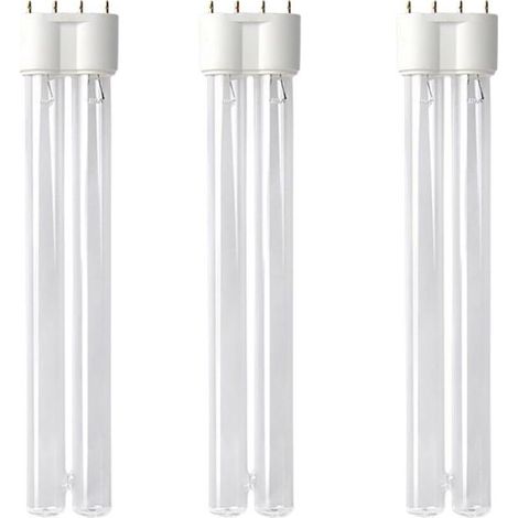 18 Watt UVC Ersatzlampe für Wasserklärer mit 2G11 Sockel 3er Set
